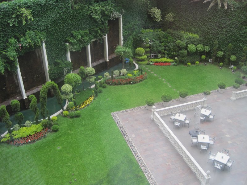 Hotel gardens at the Emporador Buenos Aires