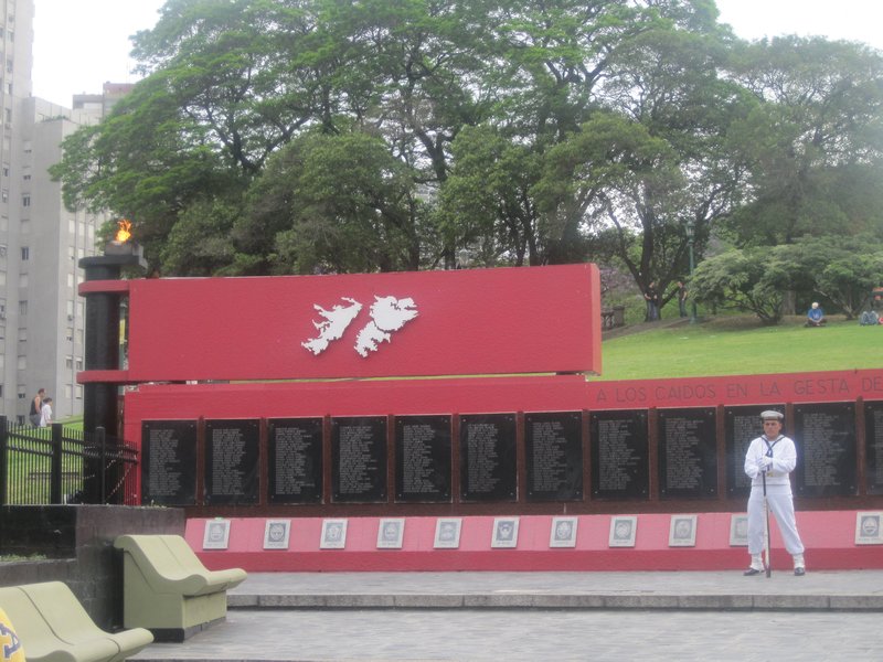Memorial for Argentine soldiers killed in the falklands war