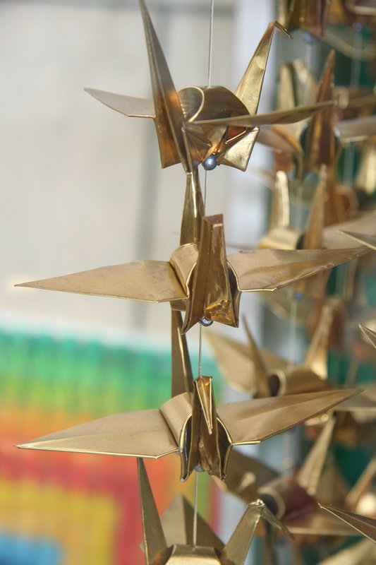 Metal Cranes in Museum