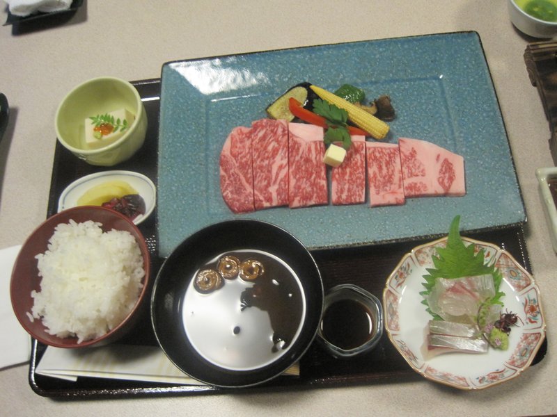 Kobe beef dinner