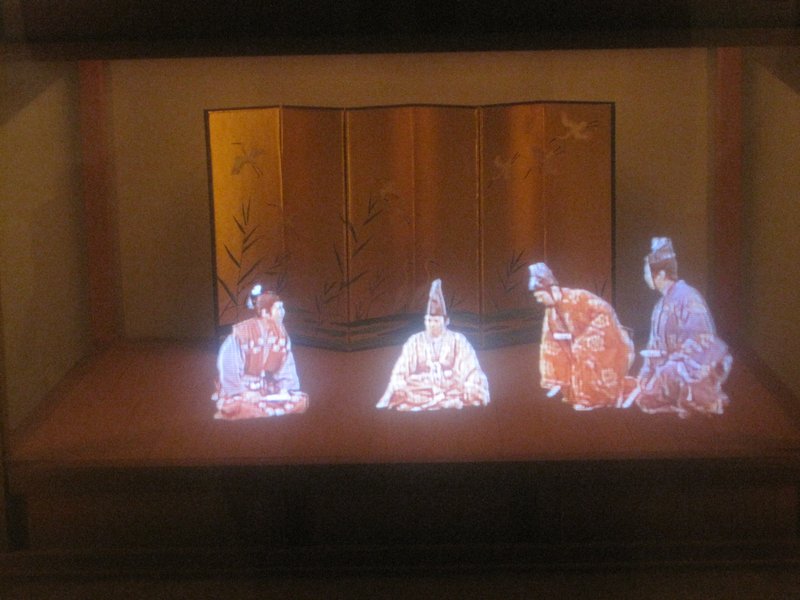 Hologram Images on display inside the Castle
