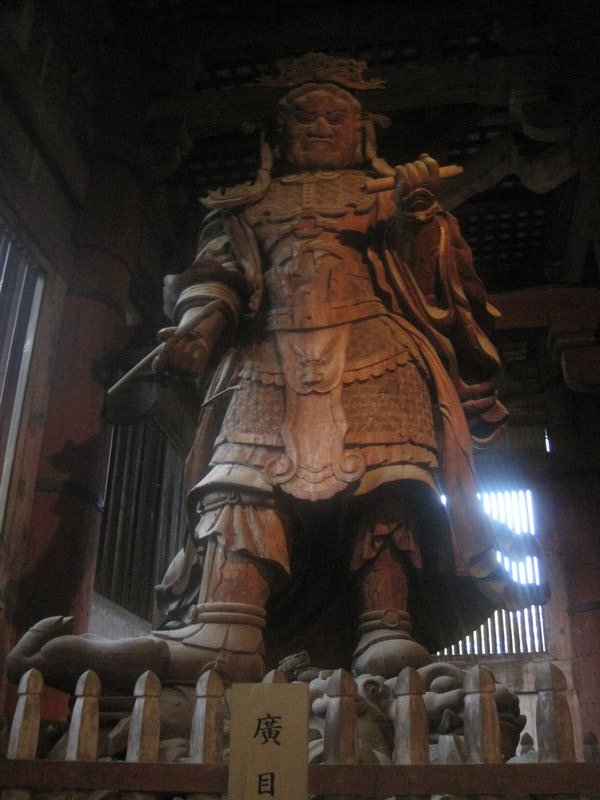 Wooden carved Statue in temple