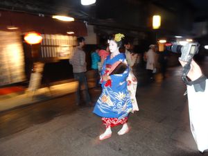 Tourist paparazzi move in on the Geishas