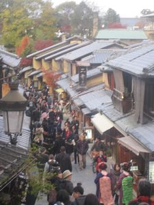 We liked these tiny crowded streets near the temple