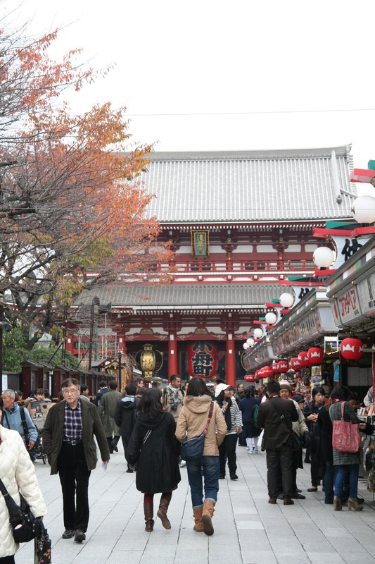 Shopping street leading up to the shrine