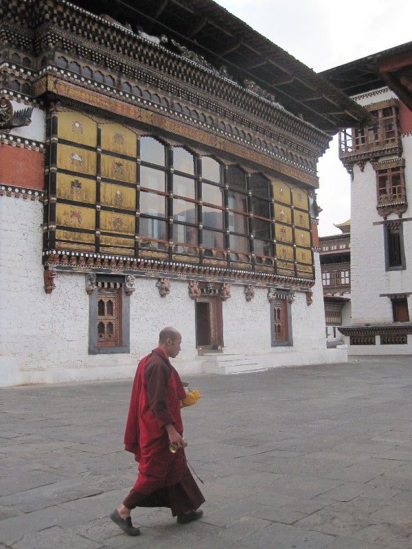 Monk inside the Palace grounds
