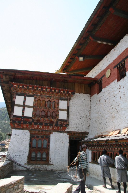 Prayer wheels at Changangkha Lhakhang