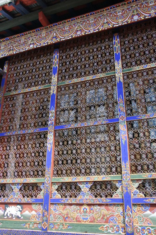 Detail on the windows at Kyichu Lhakhang 