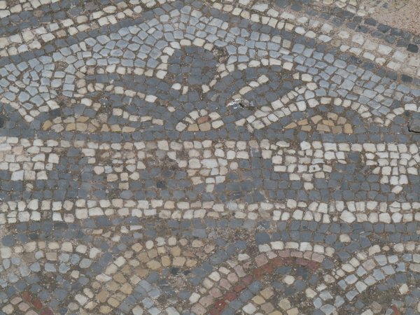 Mosaic floor, Temple of Asklepios, Lissos