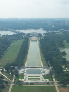 Uitzicht over the Mall vanuit Washington Monument