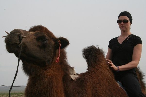 Anne op kameel
