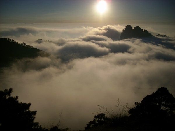 Zonsondergang - Huang Shan