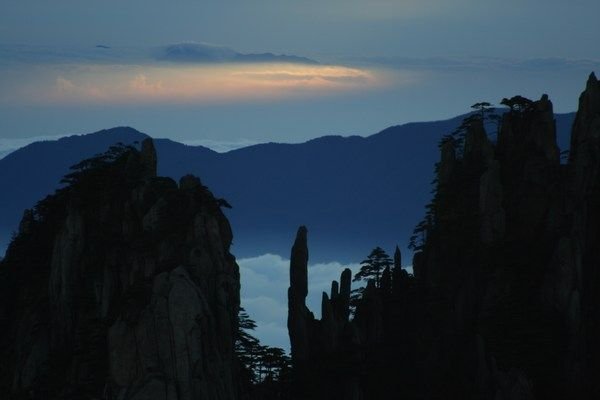 Zonsopgang in Huang Shan