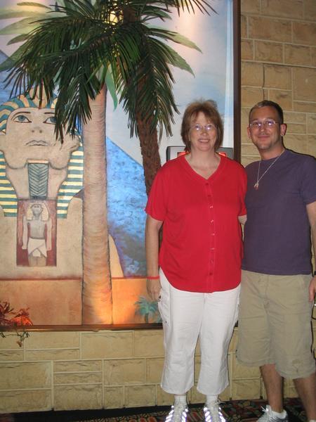 Kim and Ivan at the Luxor