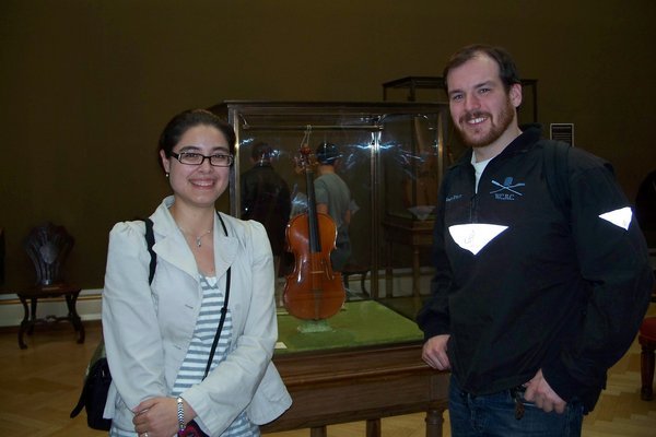 Me and Andrew with the Stradivarius