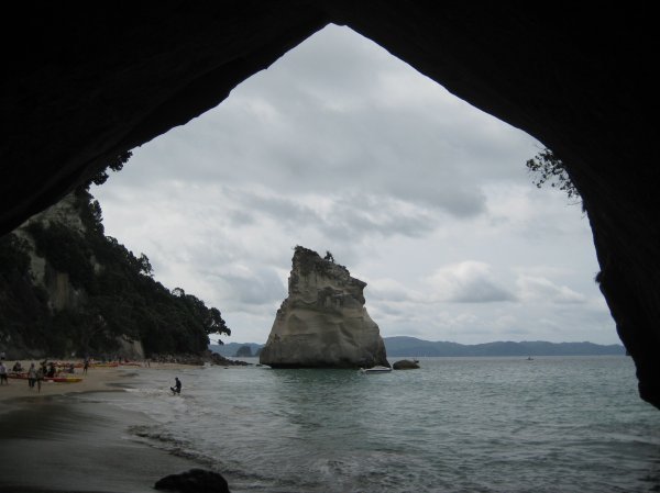 Through the arch of the Cove