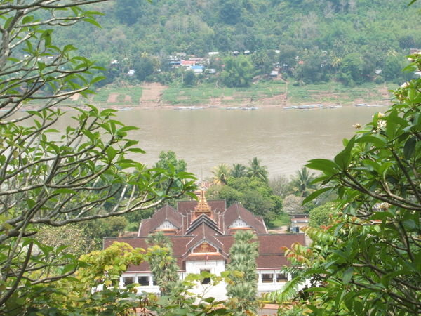 Looking out over the Mekong