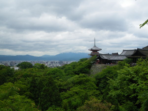 Pagoda and view of Kyoto