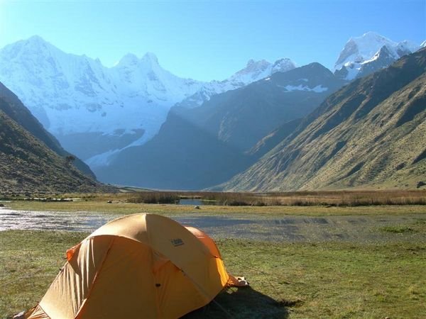 kamperen nabij Laguna Jahuacocha