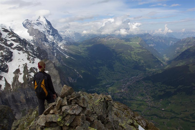Summitview towards Grindelwald and Eiger North Face
