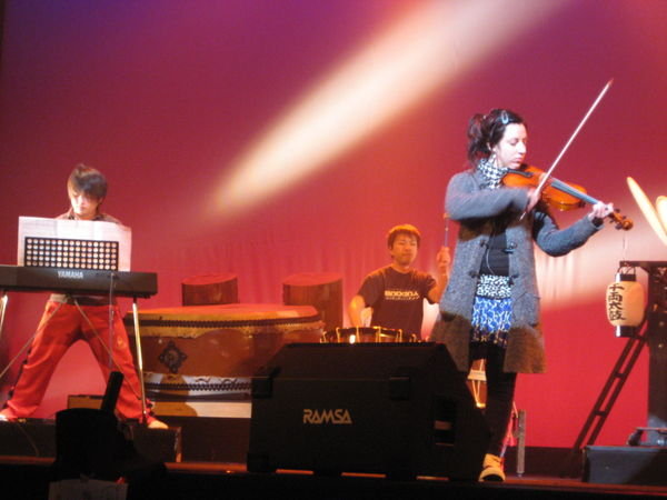 Lara on the violin