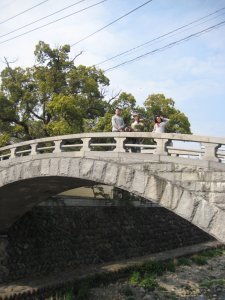 bridge over the canal in nagasaki