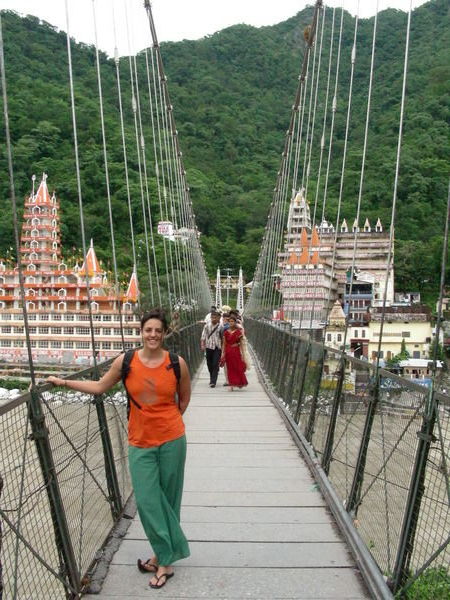 The bridge we crossed so many times in Rishikesh