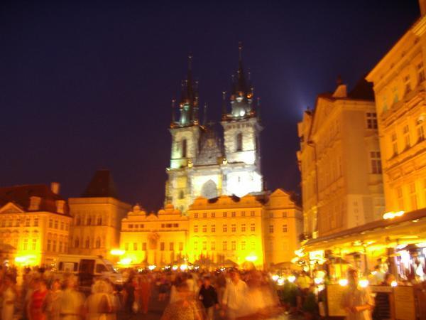 Prague at night (the main square)