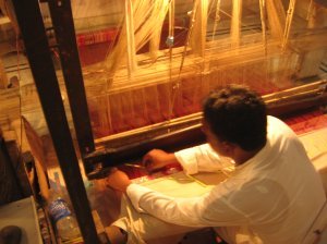 The making of silk items