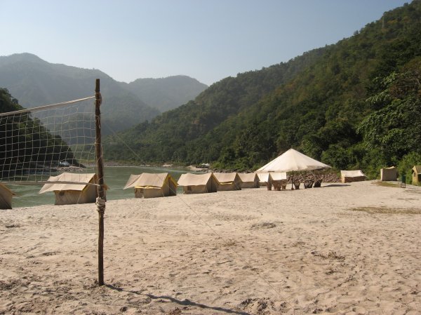 Base camp on the Ganga