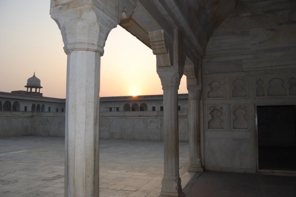 Sunset over Agra Fort