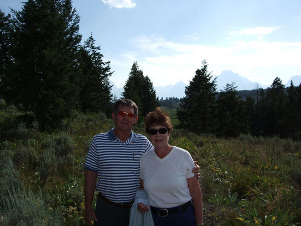 Bev and Sig Ross in the Tetons