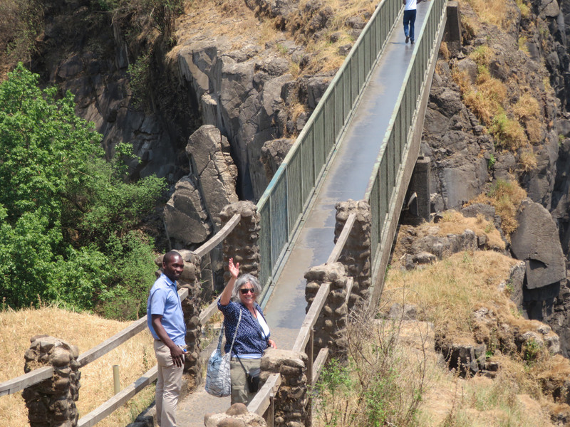 Foot bridge on the Zambia side