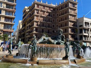 Lots of fountains in Valencia