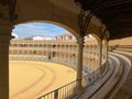View from the upper tier of the bull fighting arena