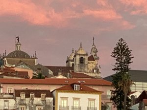 Skies at sunset in Coimbra