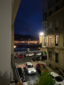 Nightime view from our Airbnb