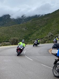 Motorcyclists enjoying the road
