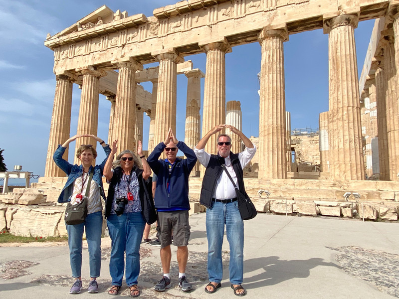 O-H-I-O! At the Parthenon!