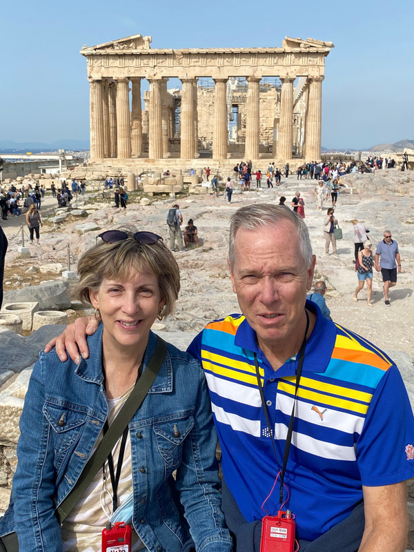 Susan and Jeff at the Acropolis!