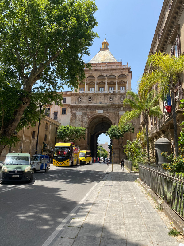 Entrance arch in Palermo