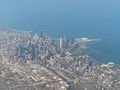 Flying into Chicago