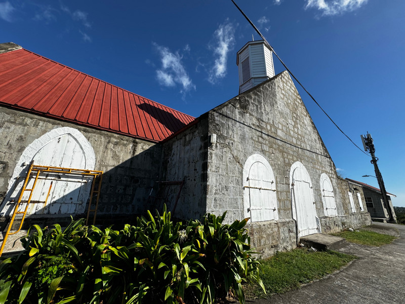 One of many churches on this small island