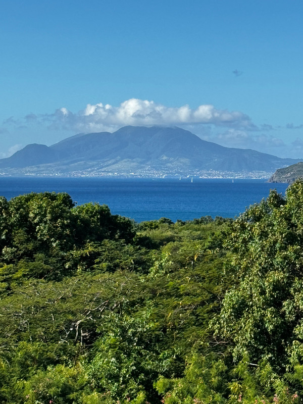 View of nearby St. Kitts