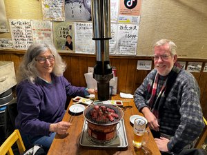 Getting our BBQ on in Hiroshima