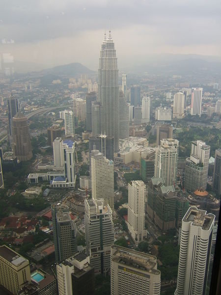 View from the Kuala Lumpur Tower of the city