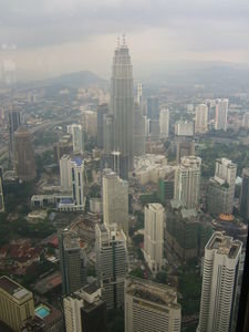 View from the Kuala Lumpur Tower of the city