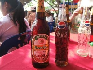 Beerlao and Pepsi