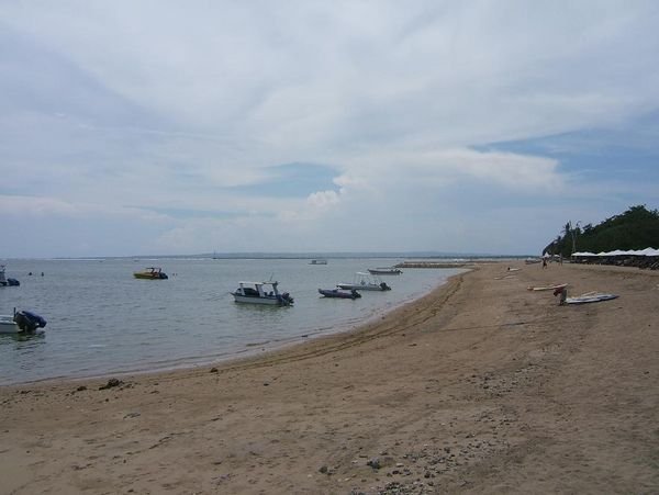 Boats at Sanur Beach