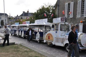Tourist train in Bayeux